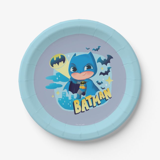 Assiettes En Carton Cuter than mignon Batman (Devant)