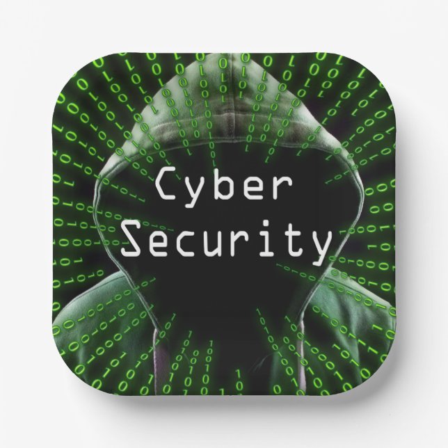 Assiettes En Carton Cybersécurité (Recto)