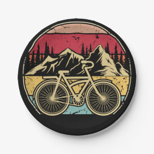 Assiettes En Carton Cyclisme vintage