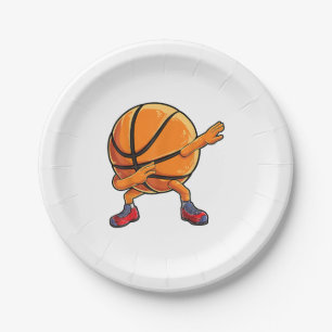 Assiettes En Carton Dabbing Basketball Ball Funny Boys Hommes Femmes S