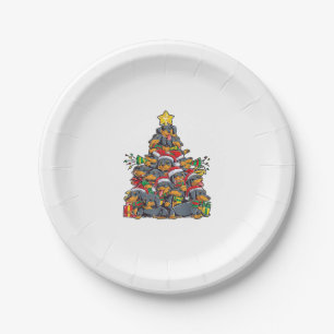 Assiettes En Carton Dachshund Arbre de Noël Chien Père Noël Xmas Garço