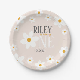 Assiettes En Carton Daisy 1er Anniversaire Plaque