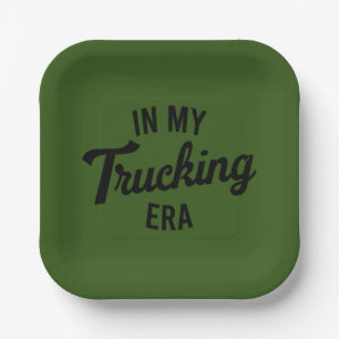 Assiettes En Carton Dans Mon Époque De Camionnage Funny Trucker