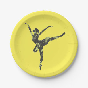 Assiettes En Carton Danseur de ballet moderne danse moderne