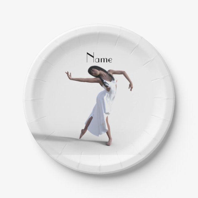 Assiettes En Carton Danseuse blanche Thunder_Cove (Devant)