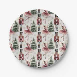 Assiettes En Carton Danseuse de ballet Casse-Noisette arbre de Noël 