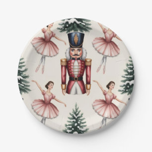 Assiettes En Carton Danseuse de ballet Casse-Noisette arbre de Noël 