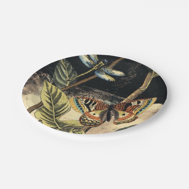 Assiettes En Carton Dark Nature Scene par Vision Studio (Angle)
