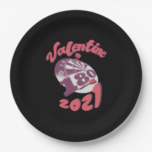 Assiettes En Carton Darts est ma Saint Valentin 2021