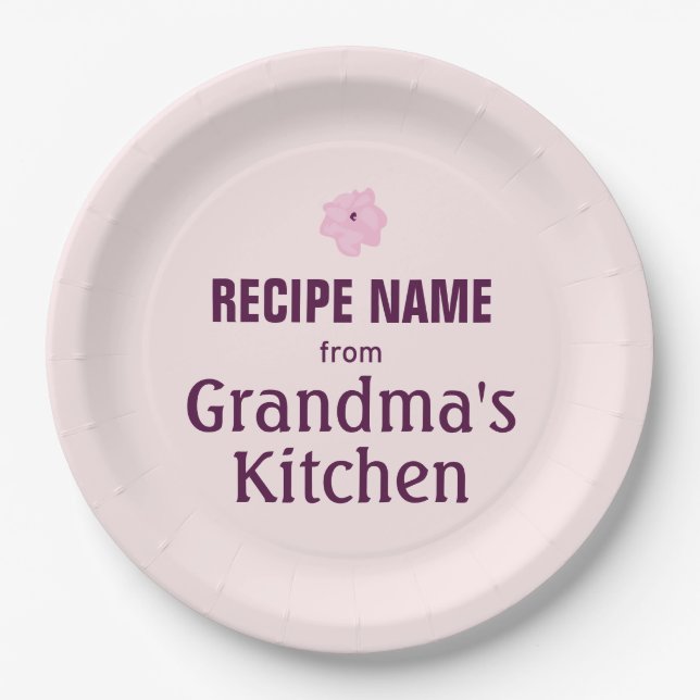 Assiettes En Carton De la cuisine de la grand-maman (Devant)