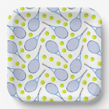 Assiettes en carton de tennis, Fête d'anniversaire