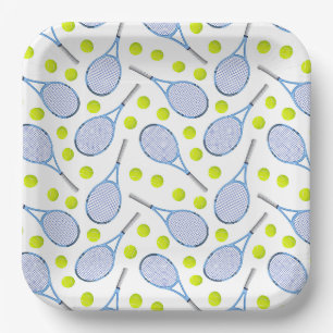 Assiettes en carton de tennis, Fête d'anniversaire