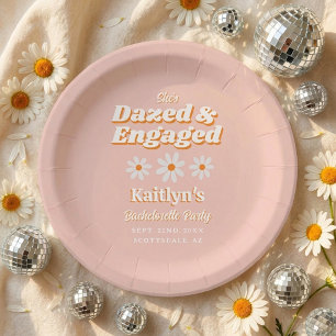 Assiettes En Carton Déboussolée & Fiancée Fête de Fiançailles Groovy d