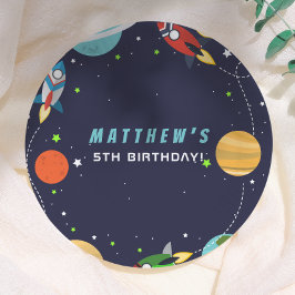 Assiettes En Carton Décollage ! Fête d'anniversaire dans l'espace