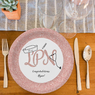 Assiettes En Carton Décor de la fête de remise de diplômes de l'infirm