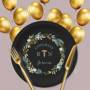 Assiettes En Carton Décor de la fête de remise des diplômes de la RN W