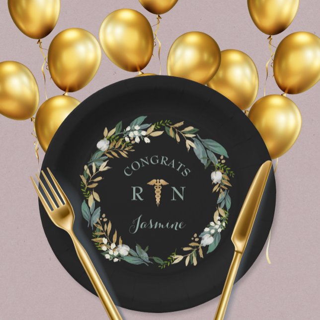 Assiettes En Carton Décor de la fête de remise des diplômes de la RN W (Créateur téléchargé)