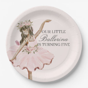 Assiettes En Carton Décor de la soirée de ballet en plaques de petite 