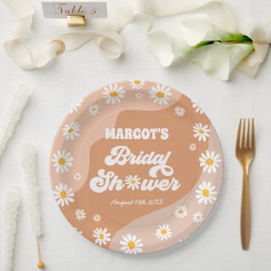 Assiettes En Carton Décorations de Fête des mariées de la marguerite d
