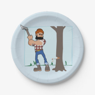 Assiettes En Carton Découpe d'arbre des plaques de papier