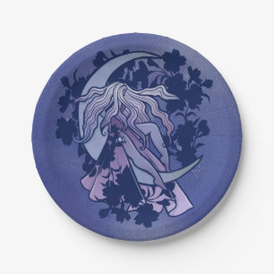 Assiettes En Carton Déesse Lune Lune Lune LuneEnfant