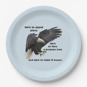 Assiettes En Carton Défi seul à tenir, édition américaine d'Eagle