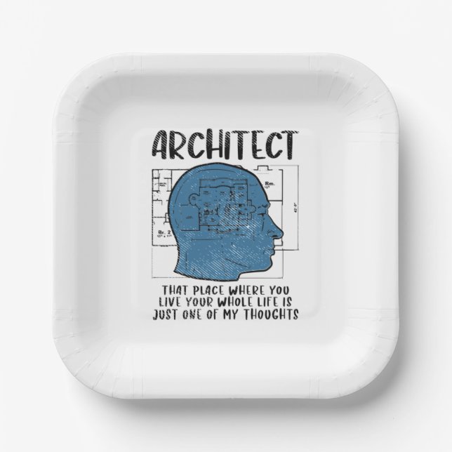 Assiettes En Carton Définition de l'architecte (Recto)