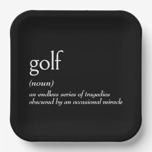 Assiettes En Carton Définition du dictionnaire pour le GOLF