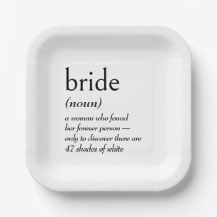 Assiettes En Carton Définition du dictionnaire pour MARIÉE