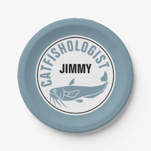 Assiettes En Carton Dégustation de poisson humoristique Pêche frite Re