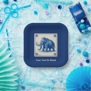 Assiettes En Carton Delft Wooly Mammoth