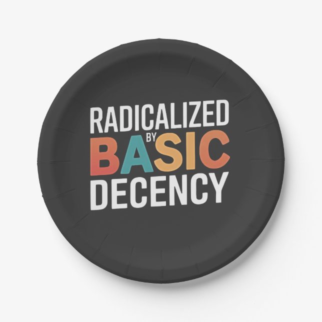 Assiettes En Carton Démocratie Sociale Radicalisée Par Une Décence Fon (Devant)