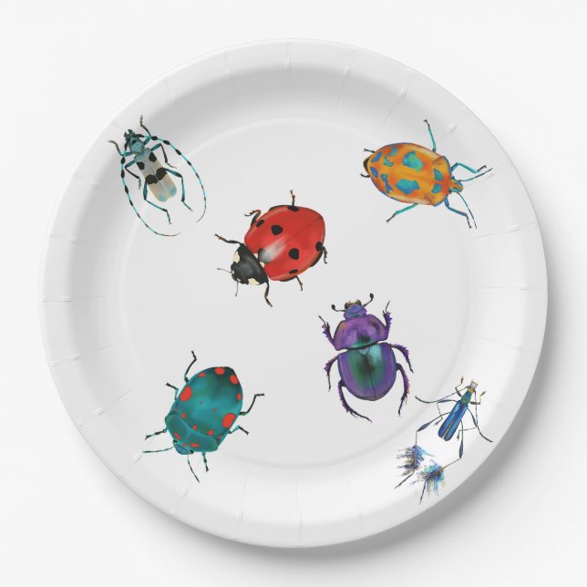 Assiettes En Carton Dendroctones colorés (Devant)
