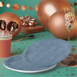 Assiettes En Carton Denim de blue-jean d'approvisionnement de partie