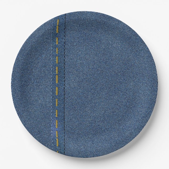 ASSIETTES EN CARTON DENIM DE DIGITAL (Devant)