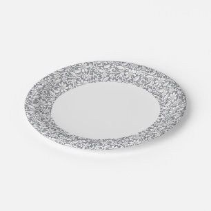 Assiettes En Carton Dentelle blanche 1