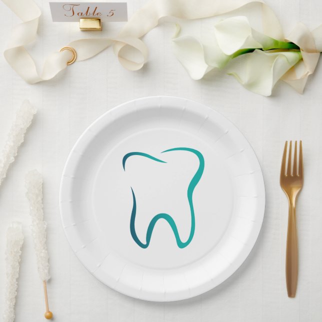 Assiettes En Carton Dentistère dentaire Image Médicale (Mariage)