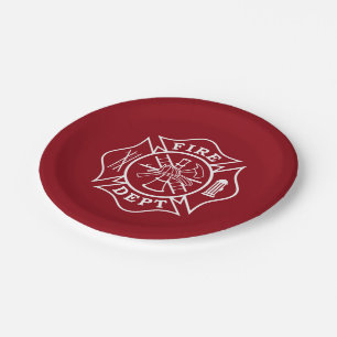 Assiettes En Carton Département du feu/plaques à papier de