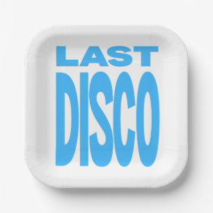 Assiettes En Carton Dernière soirée disco bleue enterrement de vie de