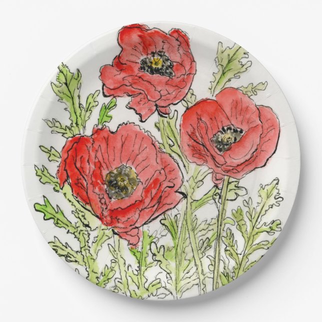 Assiettes En Carton Des pépites sur une plaque de papier (Devant)