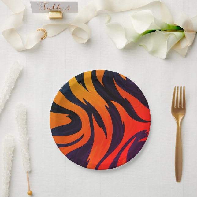 Assiettes En Carton Design artistique (Mariage)