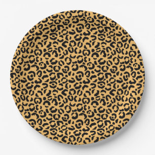 Assiettes En Carton Design classique série Leopard 14