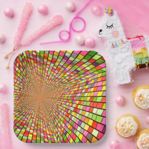 Assiettes En Carton Design coloré