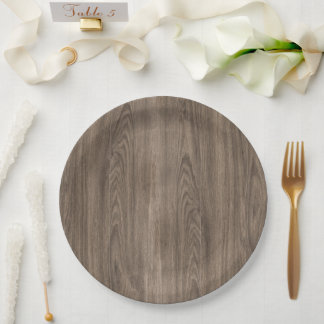 Assiettes En Carton Design esthétique chic bois brun foncé