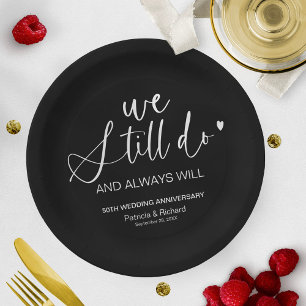 Assiettes En Carton Design Nous Faisons Toujours Mariage Vow Renouvell