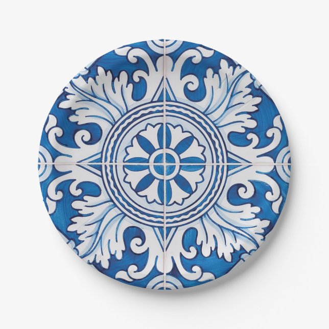 Assiettes En Carton Design portugais (Devant)