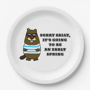 Assiettes En Carton Désolé Sally, début printemps