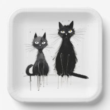 Deux chats noirs