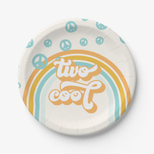 Assiettes En Carton DEUX Cool Retro Boy 2E Anniversaire