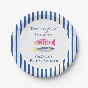 Assiettes En Carton Deux poissons de moins dans la mer Fête de mariage